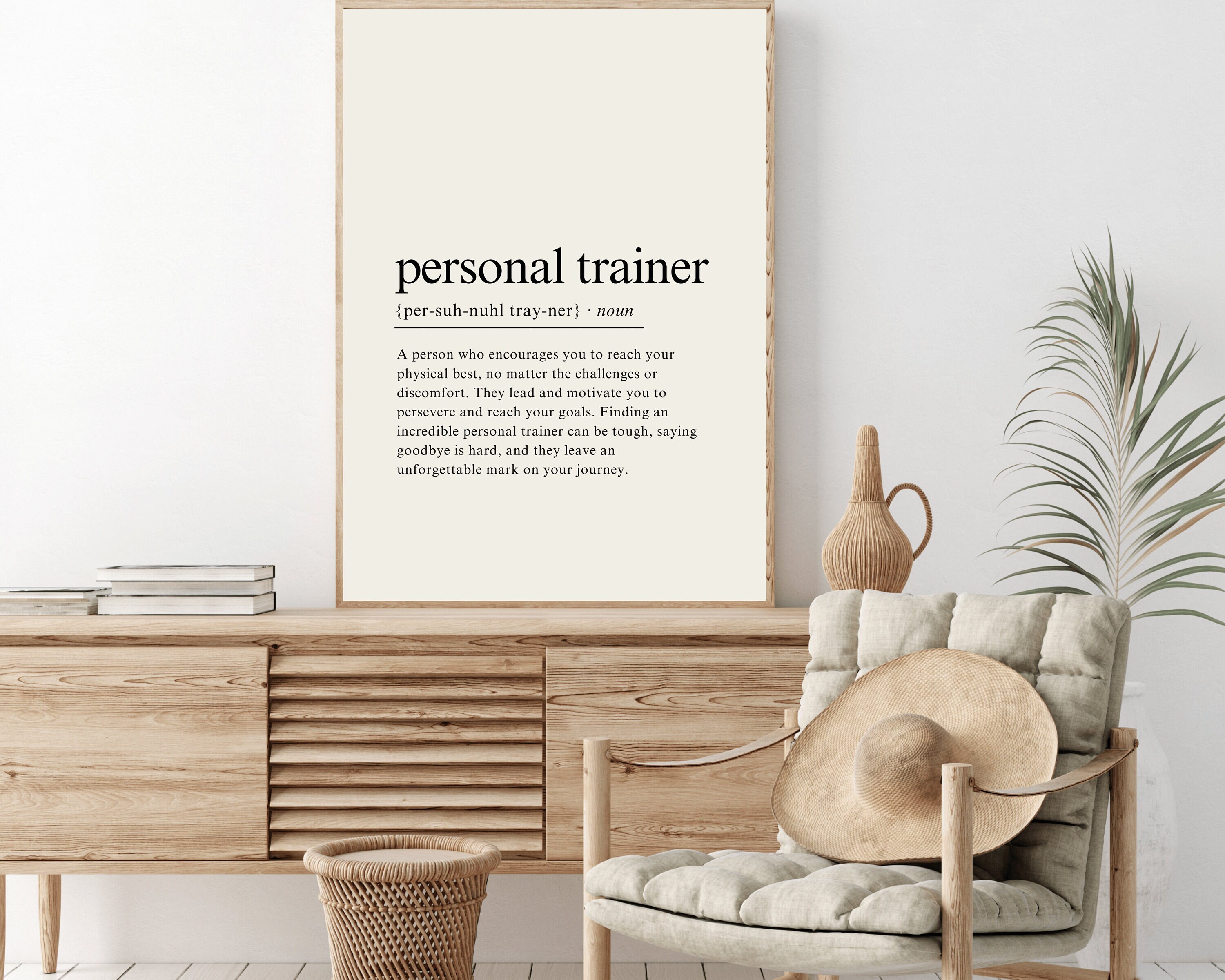 Personal Trainer Definition Print, Personal Trainer Gifts, Fitness Gift, Gift for Personal Trainer Graduation, - DIGITAL DOWNLOAD