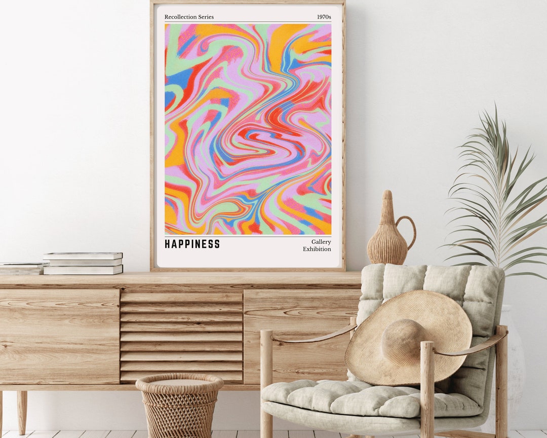 Aura Poster, Retro Gradient Poster, Grainy Gradient, Affirmation Poster ...
