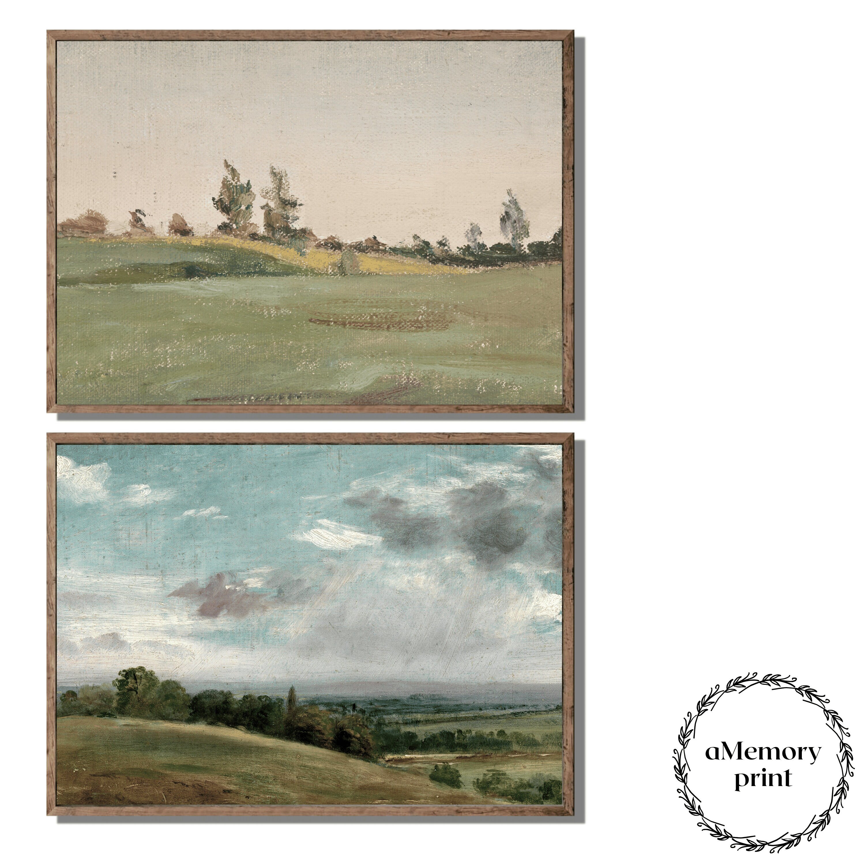 Printable Vintage Gallery Wall Art SET | Antique Prints Warm Aesthetic ...