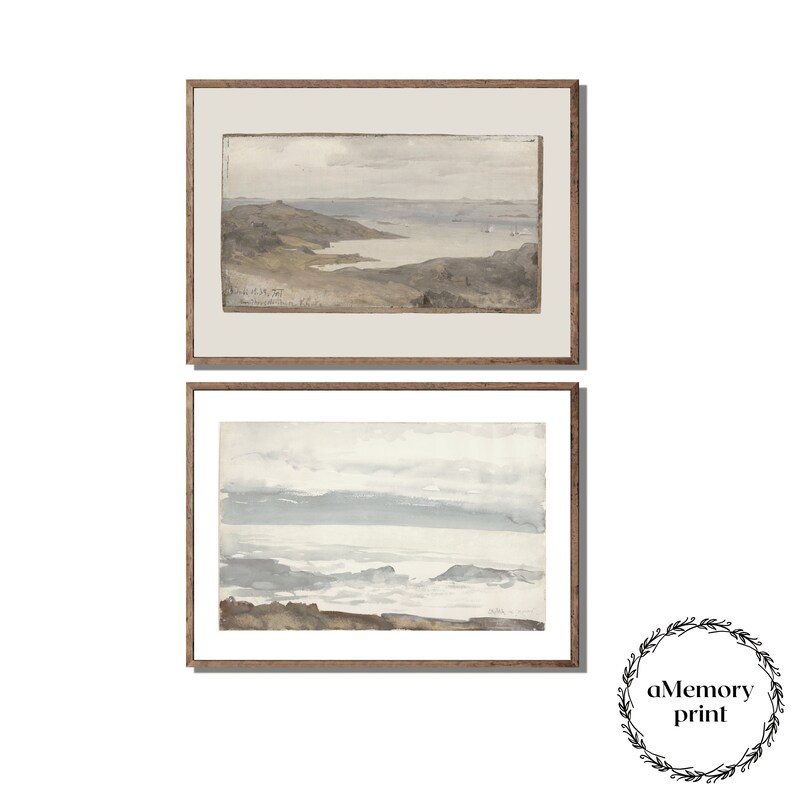 Printable Vintage Gallery Wall Art SET | Antique Prints Warm Aesthetic ...