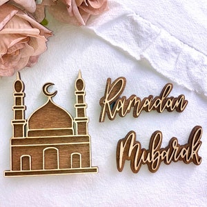 Ramadan-Magnete-Set, Ramadan-Dekoration, Islamische Kunst, Ramadan-Geschenke, Feiertagsdekoration, Ramadan-Dekor, Geschenk für Muslime, Muslimisches Geschenk