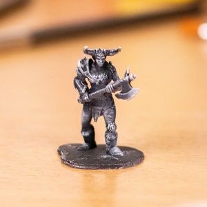Orc Figure 3d Printed Dnd Mini Resin Orc Figure Fantasy Ready to Be Painted Home Decoration 3d Printed Model Orc Warrior Miniature