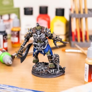 Orc 3d Printed Figure Orc Warrior Miniature Dnd Mini Resin Fantasy Orc Figures Painted Figure Table Decoration Collectables 3d Printed Model