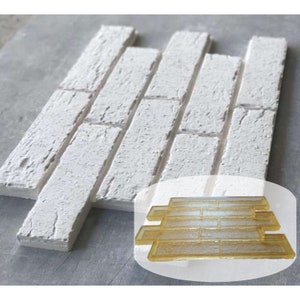 Polyurethane Form for 3D panels "CLINKER BRICK" | DIY decorative brick | Wall texturing | Mold, 23,62 x 14,37 x 0,71 Inches