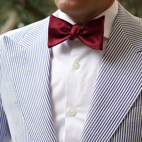 burgundy bowties