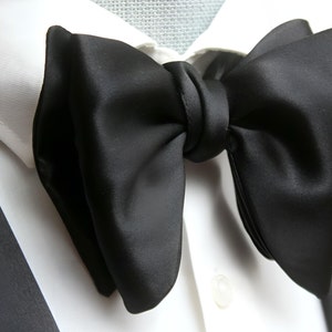 Black Oversized Butterfly Bow Tie Tom Ford Style Bow Tie - Etsy