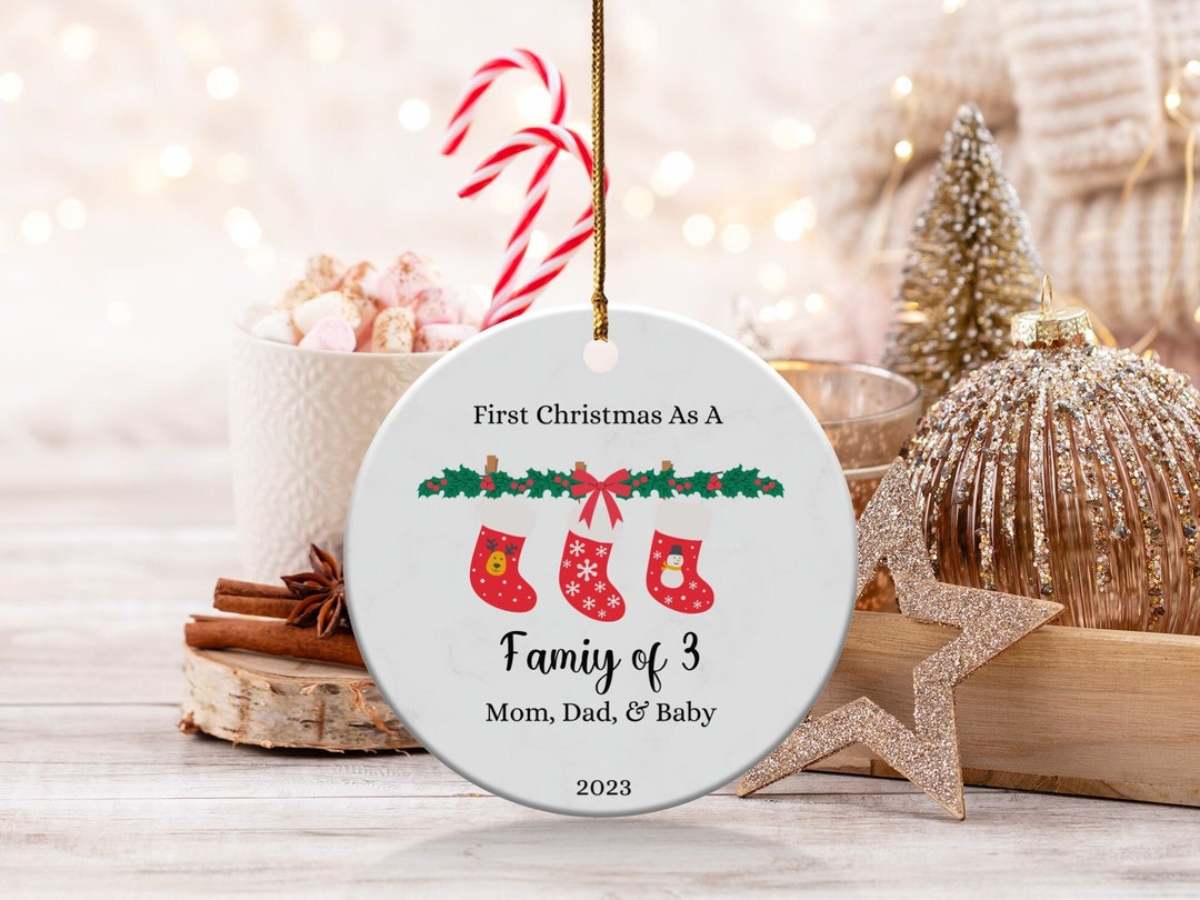 Babys First Christmas Ornament, Personalized Ornament, New Baby Gift