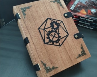 D&D/TTRPG Spell Book Dice and Miniature Tray Box