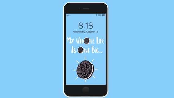 My Whole Life is One Big Oreo Wallpaper Oreo Phone Wallpaper - Etsy My Whole Life is One Big Oreo Wallpaper Oreo Phone Wallpaper - Etsy