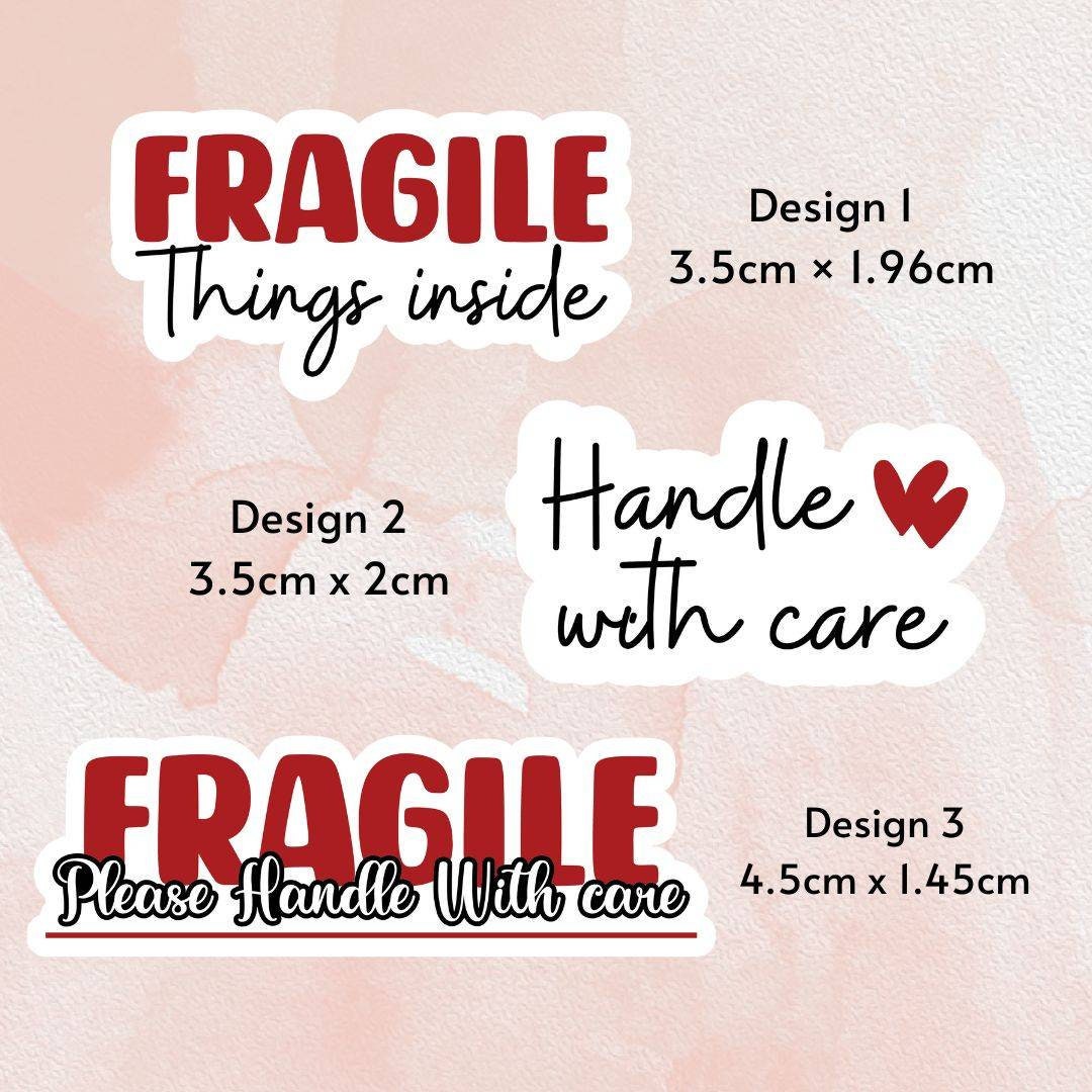 Fragile Stickers, Handle With Care Business Stickers, Thank You Labels