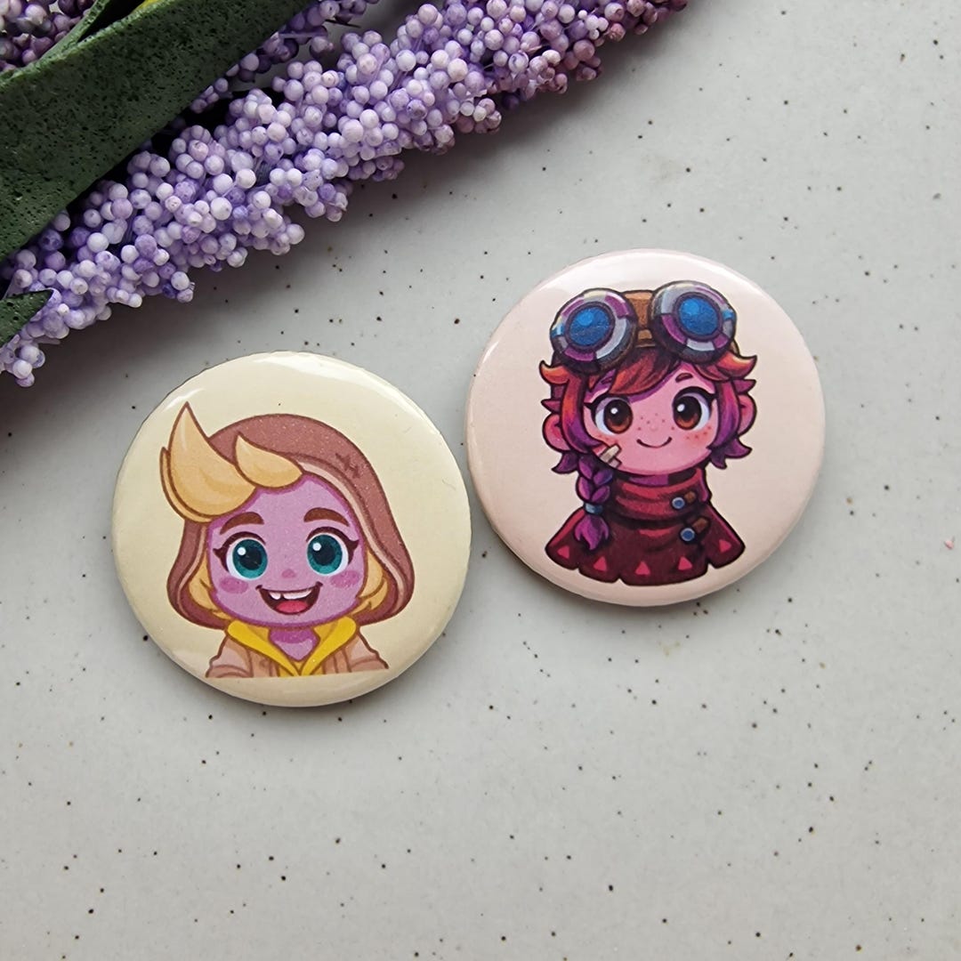 Palia Inspired Button Pin, Auni Badge Pin, Najuma Button Pin, Gamer ...
