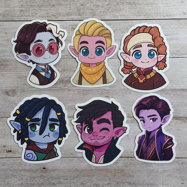 Palia inspired vinyl sticker, reth hodari jel hassian naio eshelon deco  sticker, die cut sticker, Laptop sticker, Ipad journal sticker