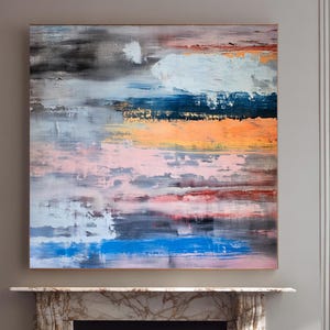 Abstract Wall Art, Multicolor Palette, Acrylic Art Print, for Living Room and Bedroom, Modern Home Style, Wall Art Prints