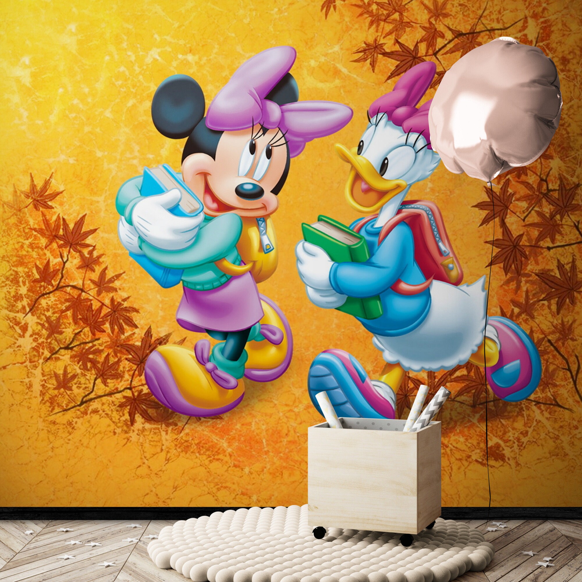 Minnie Mouse&daisy Duck Wallpaper/ Peel and Stick Wallpaper / - Etsy Minnie Mouse&daisy Duck Wallpaper/ Peel and Stick Wallpaper / - Etsy