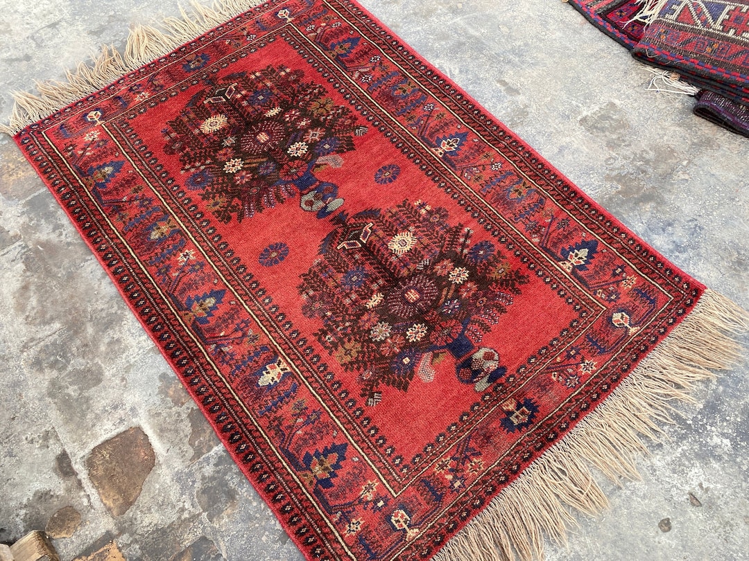 High Piles Antique Rug/floral Design Multi Colors Natural Veg Etsy