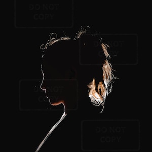 Girl in the dark printable wall art
