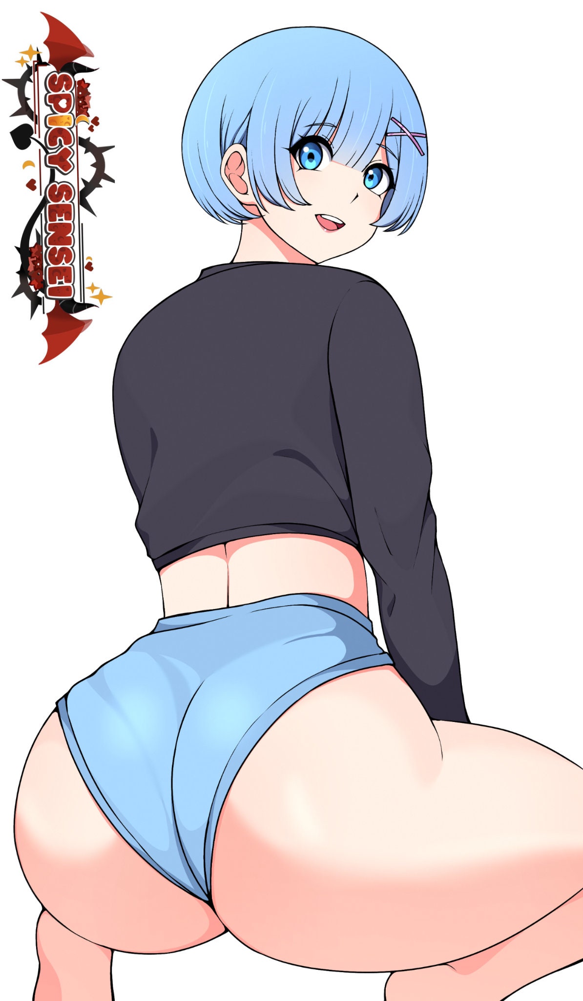 Rem Anime Lewd Ecchi Booty Sticker - Etsy UK