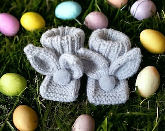 Easter baby socks Baby socks baby boy booties baby slippers knitted baby booties grey socks wool slipers preemie socks newborn shoes