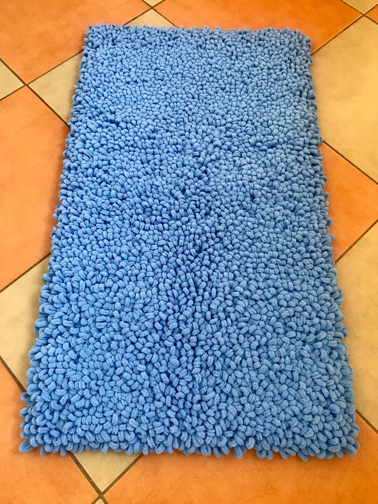 Handmade Blue Carpet Carpet for Bath Bathroom Carpet Alize Etsy