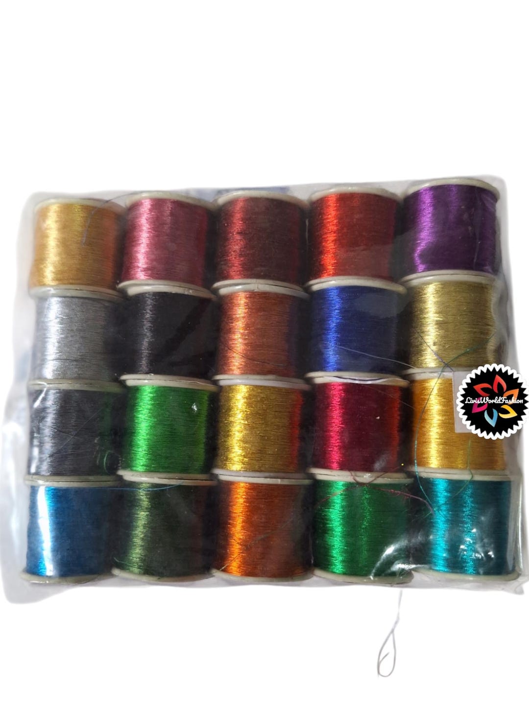 Metallic Zari Thread Combo for Embroidery, Sewing and Jewelry Making ...