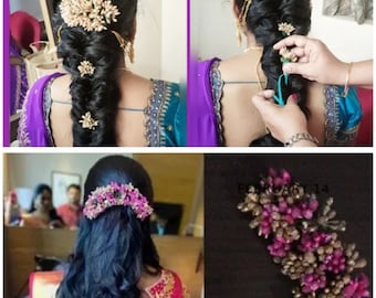 veni flower/bridal/artificial flower/gaira nhair accessories for hair decoration for womenand girls in fashion for wedding marriage function