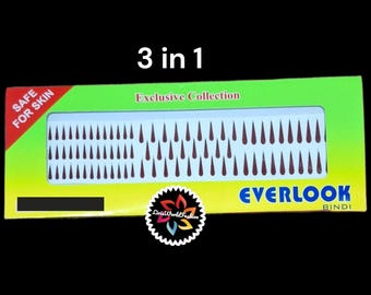 Teardrop Bindi Sticker Set | Milti shape Bindis | Bharatanatyam & Kuchipudi Dance | Wedding  Event Accessories