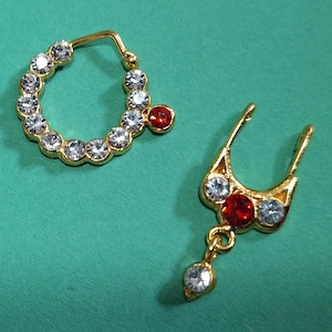 Bharatanatyam nose ring online deals
