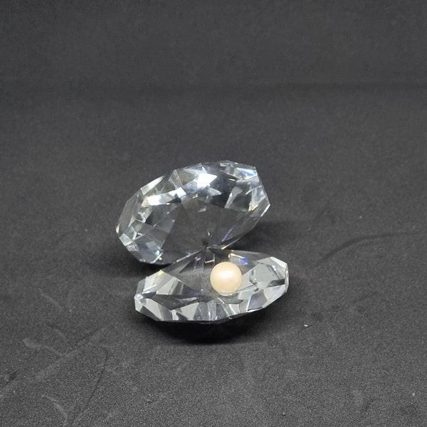 Kristallauster mit Perle ähnl. Swarovski