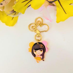 Aishi Mascot Frosted Acrylic Phone Strap/Keychains