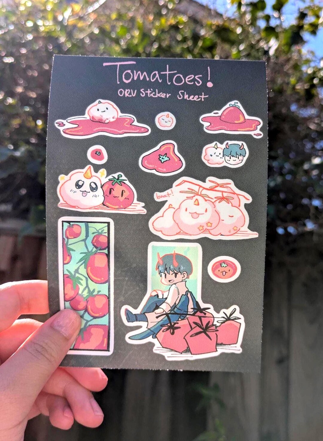 Tomato Sticker Rwards Tomatoes ORV Sticker Sheet - Etsy