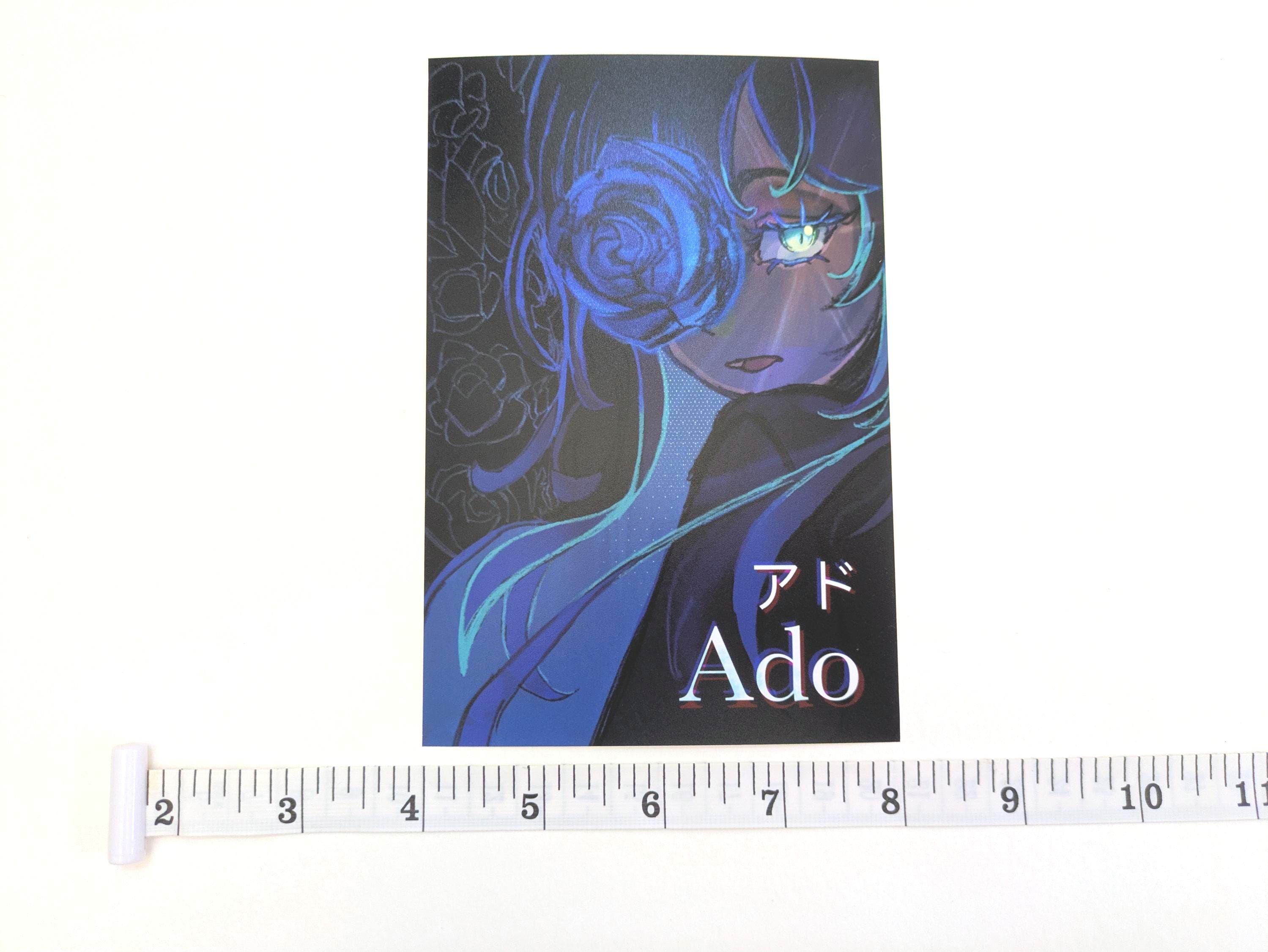 Ado- Blue Rose Print (4x6) - Etsy