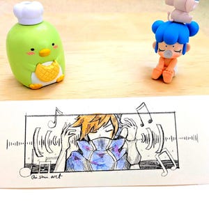 TWEWY Neku Hand-Colored Print