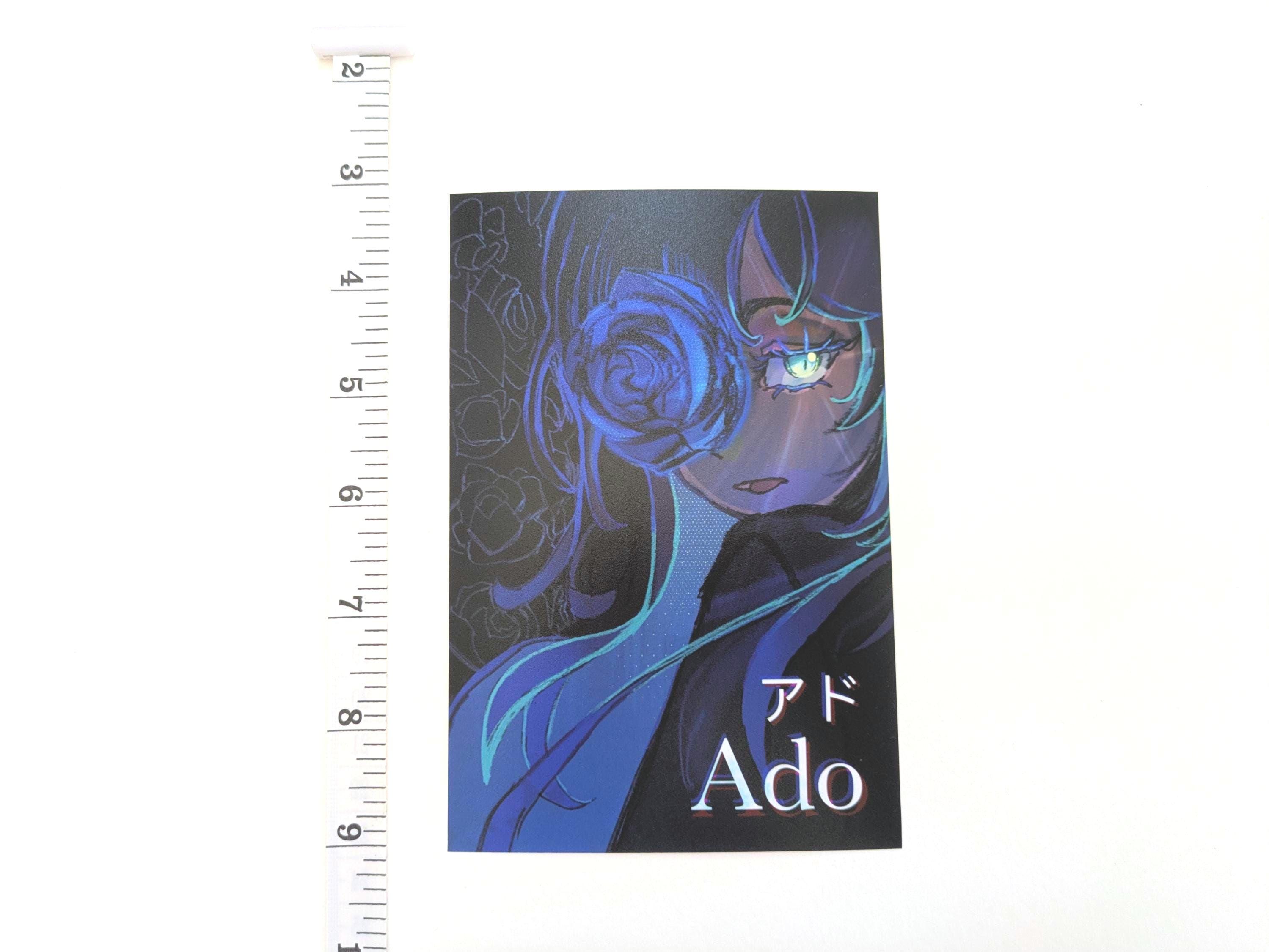 Ado- Blue Rose Print (4x6) - Etsy UK