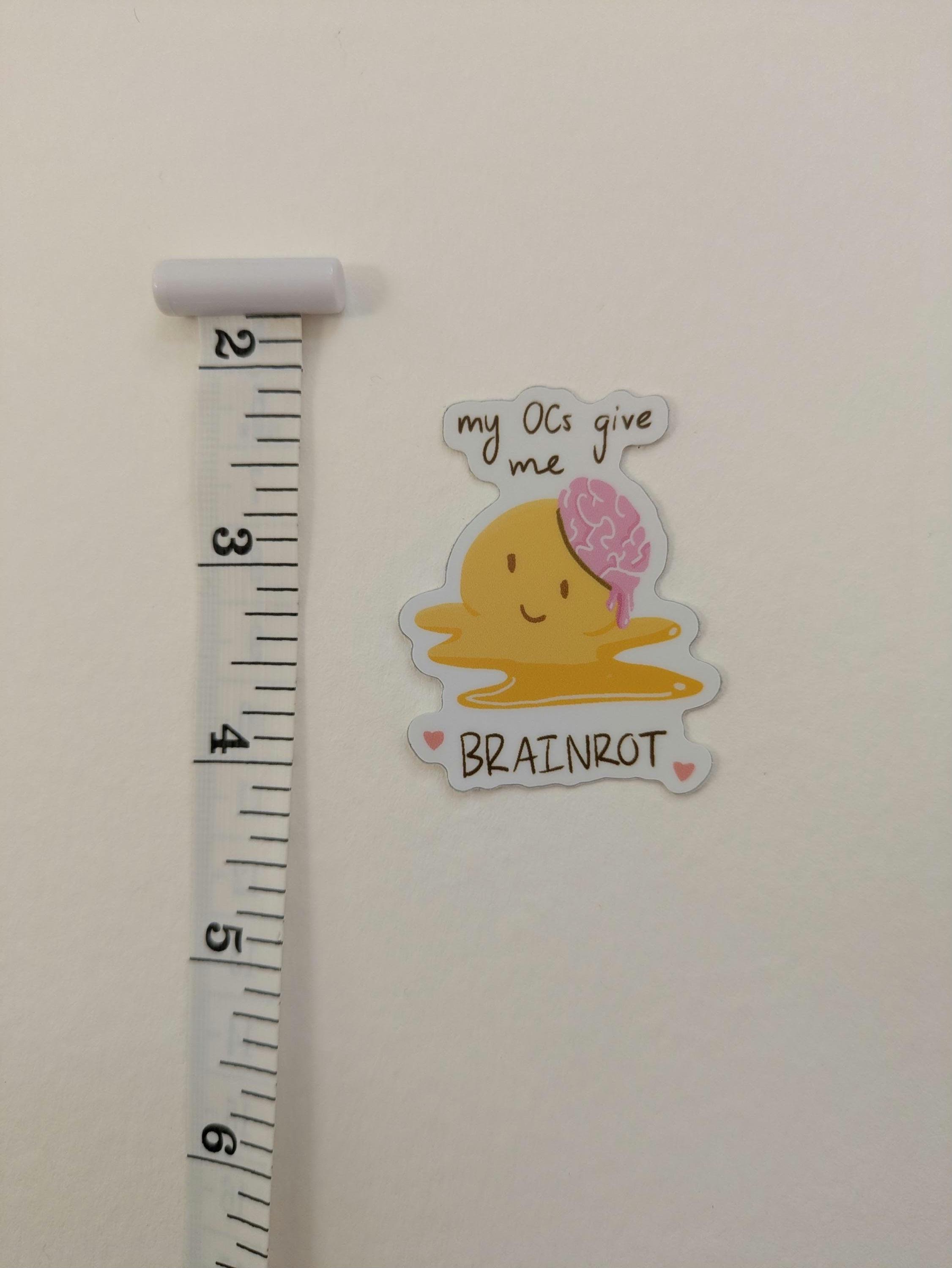 Original Character Brainrot Clear Stickers - Etsy