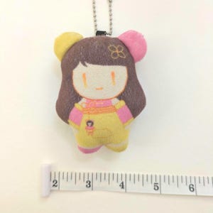 Aishi Mascot Charm Plush Keychain image 3
