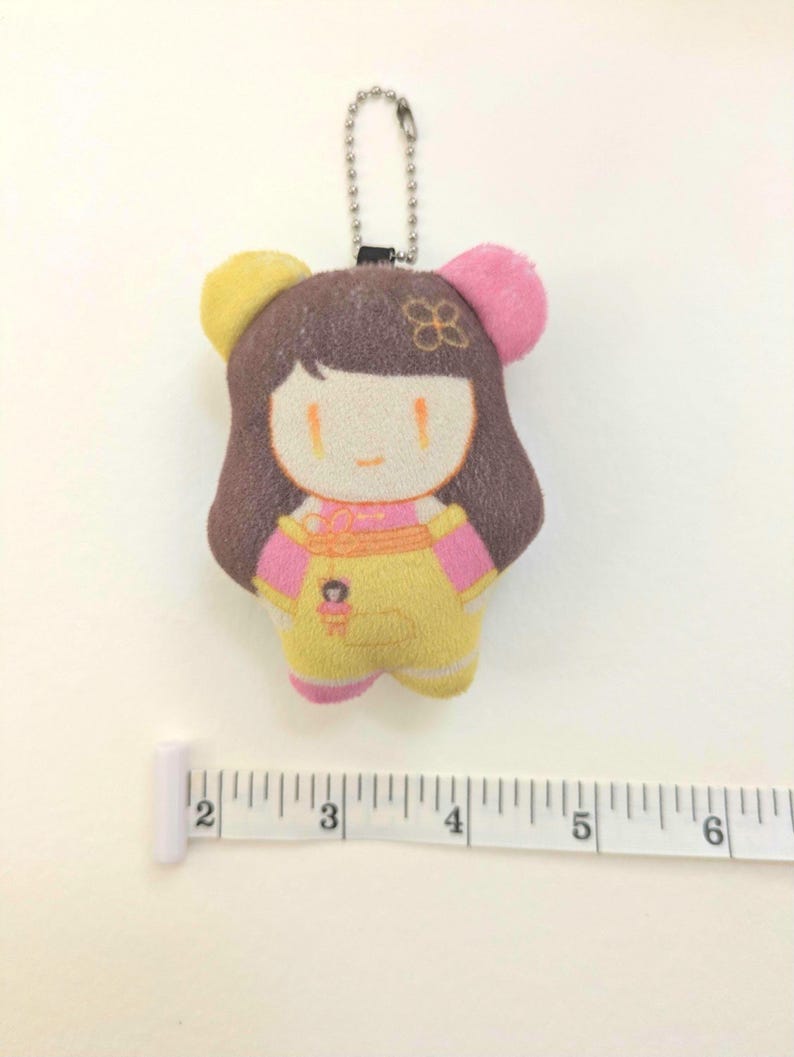 Aishi Mascot Charm Plush Keychain image 3