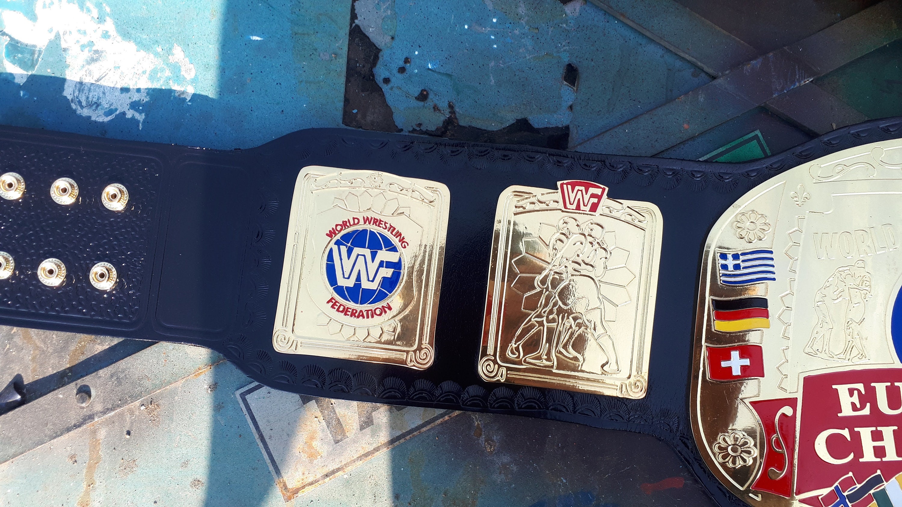 WWF European Championship Belt IN 2MM,4MM,6MM Brass Plates - Etsy