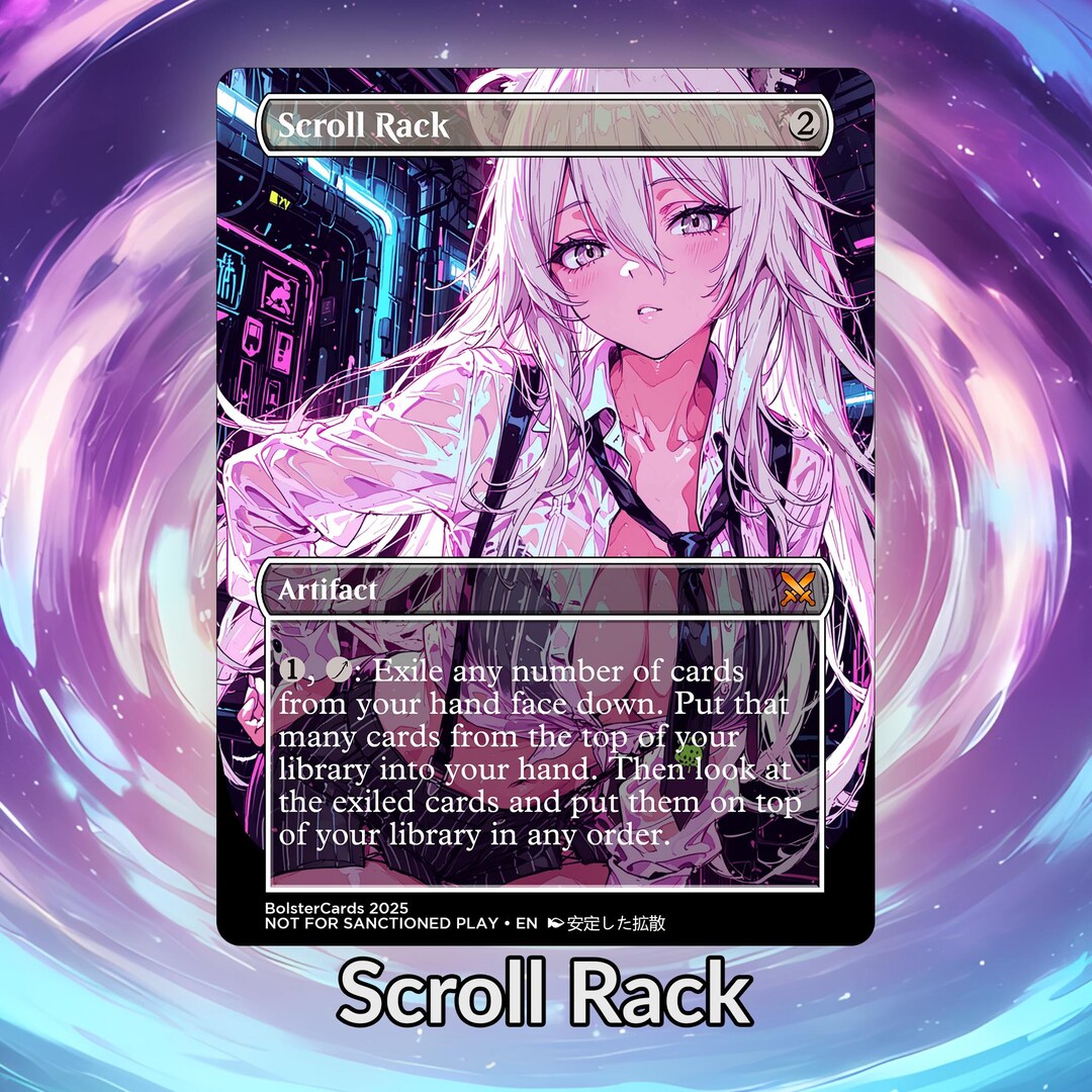 Scroll Rack Anime Waifu Playtest Proxy Card: Custom TCG Art - Etsy