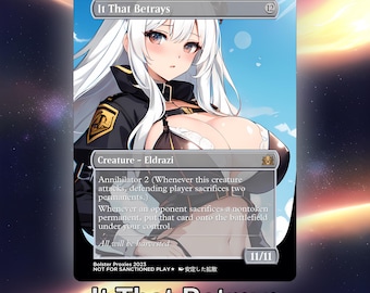 It That Betrays Anime Waifu Playtest Proxy Card: Custom TCG Art