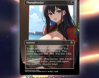 abstrakte Anime Waifu Playtest Proxy Card: Custom Tcg Art
