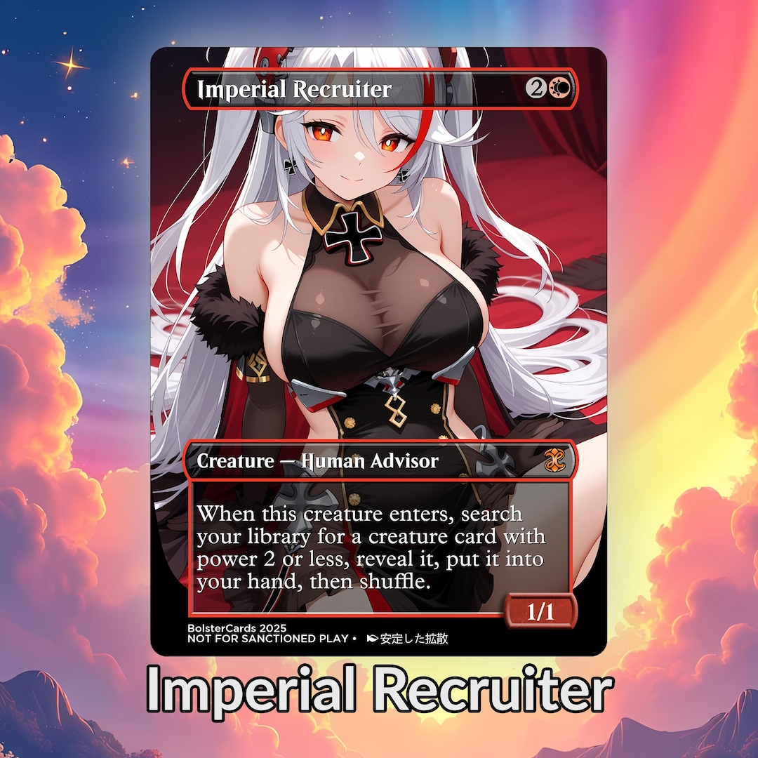 Imperial Recruiter Anime Waifu Playtest Proxy Card: Custom TCG Art - Etsy