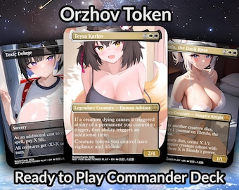 Orzhov Token EDH Deck: Anime Waifu Proxy 100 + Cards TCG EDH
