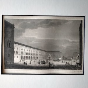 Gravura original da Universidade de Munique de 1879