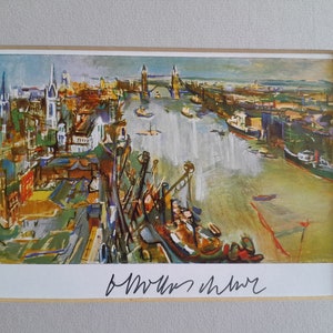Autogramm auf Postkarte von  Oskar Kokoschka (1886 - 1980)  eigenhändig signiert