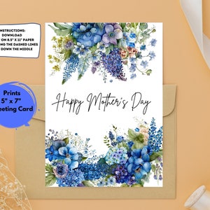 Tarjeta imprimible del Día de la Madre, Tarjeta imprimible, Linda tarjeta de mamá imprimible, Descarga instantánea, Tarjeta para mamá