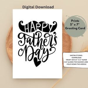 Druckbare Vatertagskarte, druckbare Karte, süße druckbare Papa-Karte, sofortiger Download, Karte für Papa, Schnurrbart-Karte