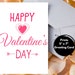 Printable Valentine Card, Printable Heart Valentine's Day Card ...