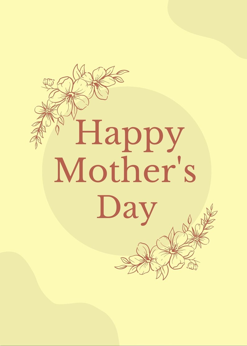 Printable Mother's Day Card, Printable Card, Cute Printable Mom Card ...