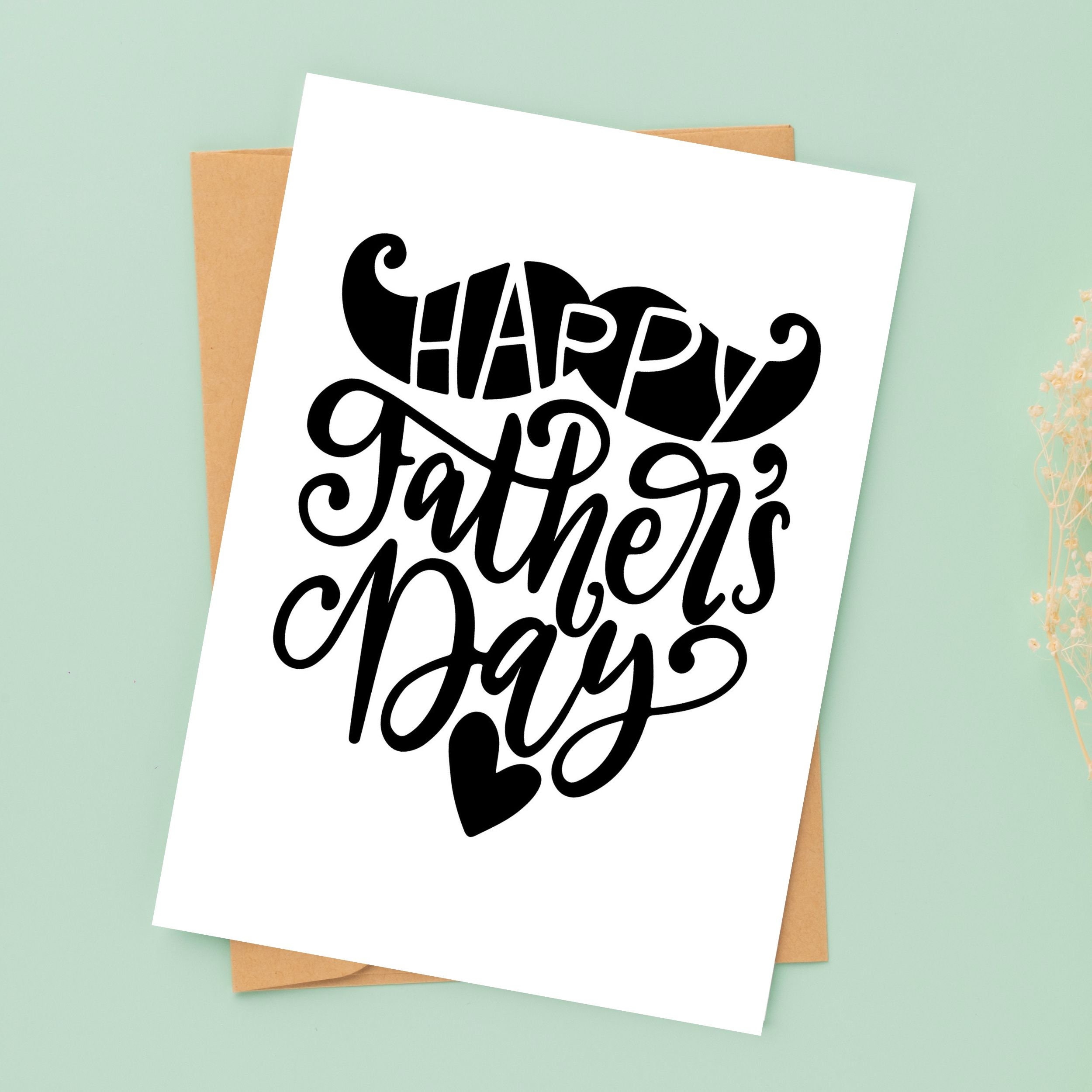 Printable Father's Day Card, Printable Card, Cute Printable Dad Card