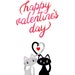 Printable Valentine Card, Printable Cat Valentine's Day Card, Printable ...